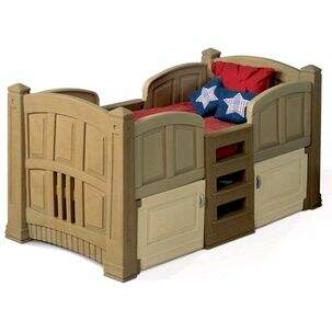 Cama Life Style - escada para a crian�a subir e espa�o interno - Step2