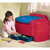 Bau Vermelho - Amplo espa�o- Little Tikes