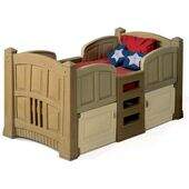 Cama Life Style - escada para a crian�a subir e espa�o interno - Step2
