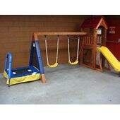 Playground Parque Infantil 3 em 1 - Cama elastica, Escorregador e Balan�o