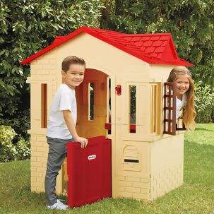 Casinha Cottage Bege -Possui caixa de correspondência - Little Tikes