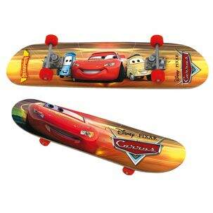 Skate Carros 2 Disney - Com Capacete, Joelheiras e Cotoveleiras- Xalingo