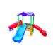 Playground Funny - Com tubo, escalada e escorregadores - Mundo Azul